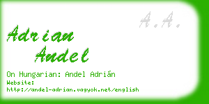 adrian andel business card