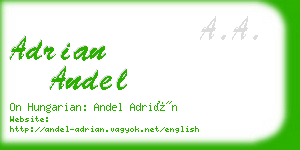 adrian andel business card